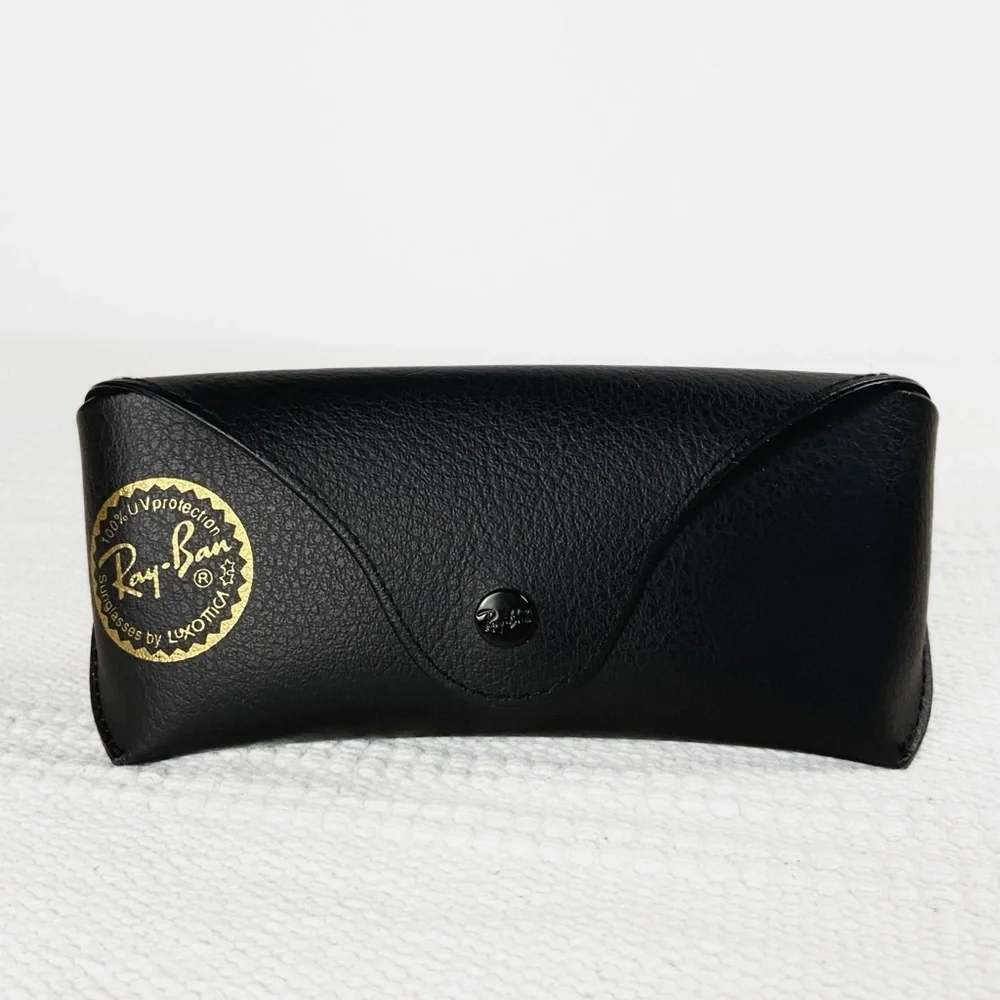 Ray-Ban Black Leather Sunglasses Case and Ray-Ban Glasses Cloth